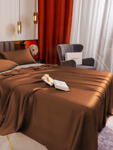 [Coffee] SilkSilky-UK 19Momme Bed Linen Set 005