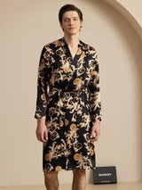 [Black Dragon] SilkSilky-UK Long Sleeve Mens Robe 001