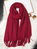 SilkSilky UK Wool Scarf Wine 004