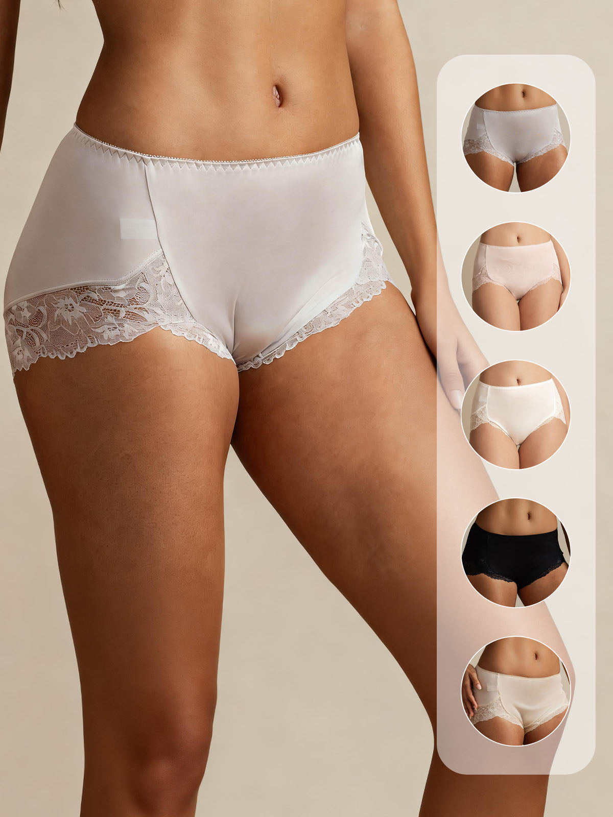 [Gray] SilkSilky-UK 100% Silk Jersey Panty 001