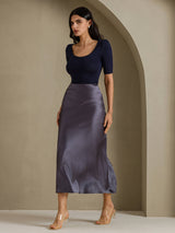 [Dark Gray] SilkSilky-UK Skirt 006