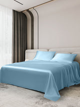 [Light Blue] SilkSilky-UK 19Momme Bed Linen Set 002