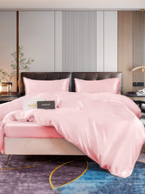 [Pink] SilkSilky-UK 22Momme Pure Silk Bedding Set 003,