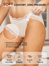 [White] SilkSilky-UK 100% Silk Jersey Panty 005