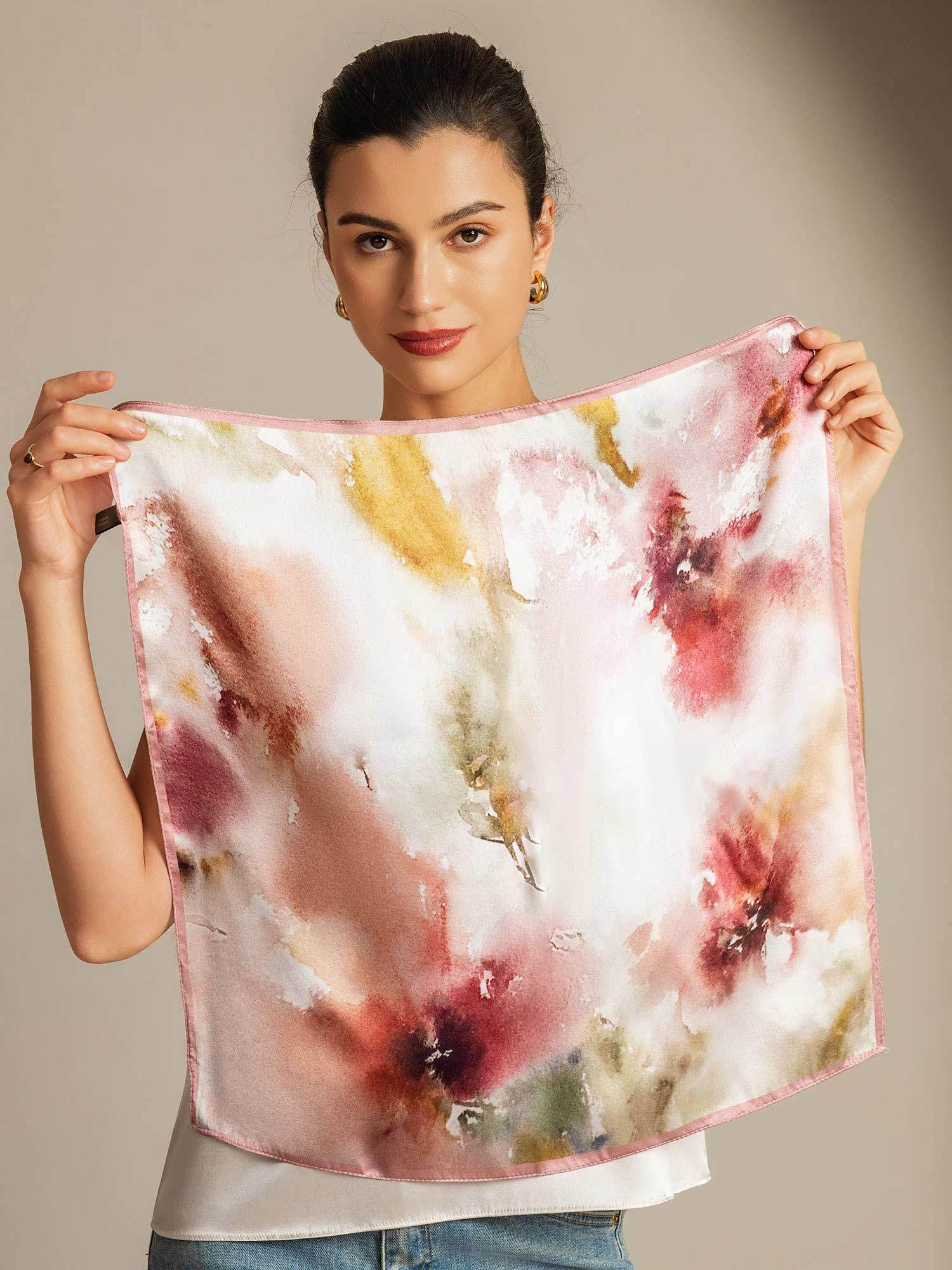 [P101] SilkSilky-UK Pure Silk Scarf 002,