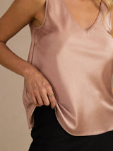 [Tuscany] SilkSilky-UK Sleeveless V Neck Camisole 004