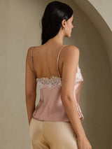 [Tuscany] SilkSilky-UK Spaghetti Strap V Neck Camisole 002
