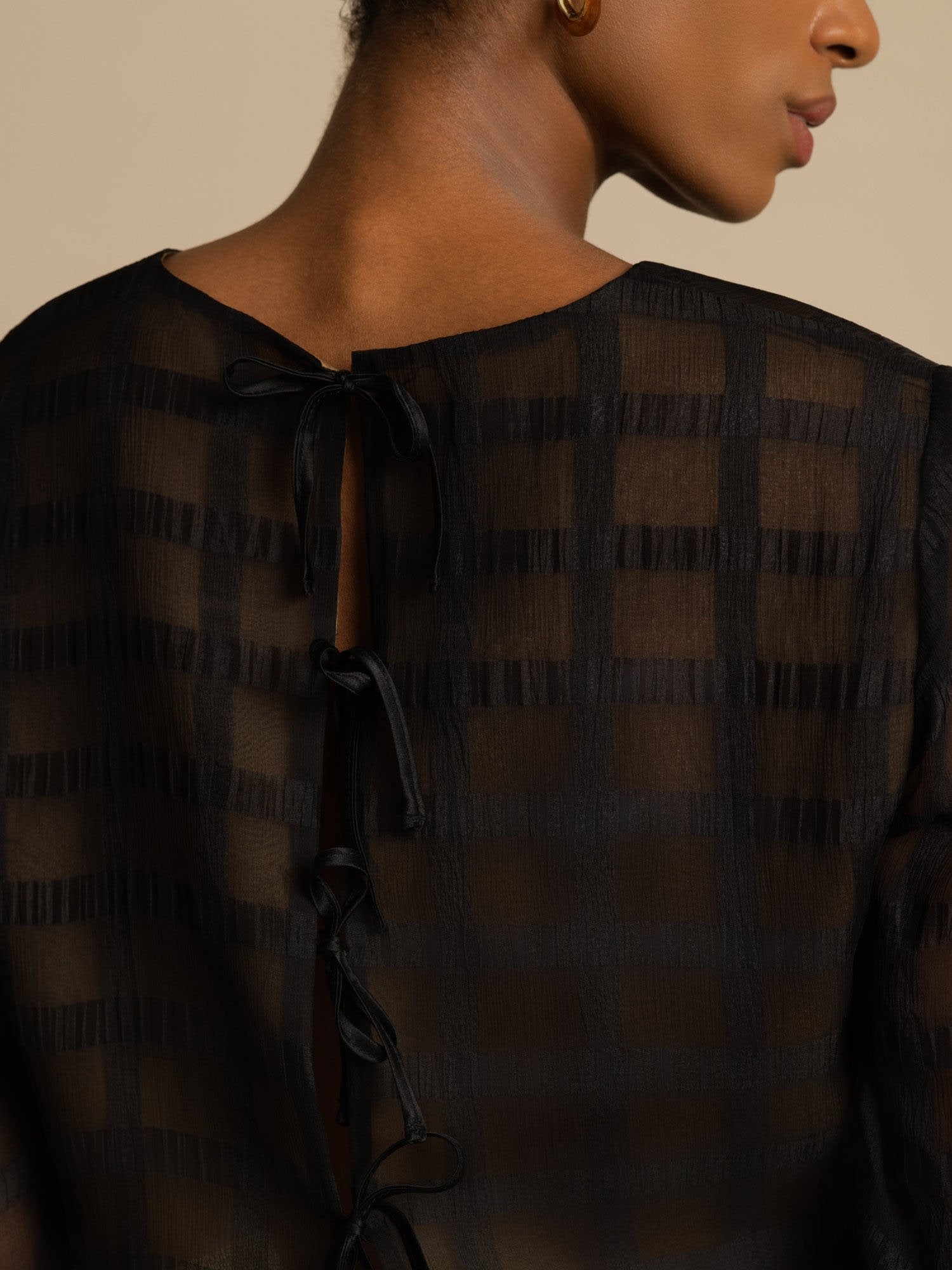 [Black] SilkSilky-UK Pure Silk Long Sleeve Round Neck Women''s Outfit Sets 004