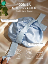 [Sky Blue] SilkSilky-UK Sleep Cap 002