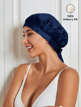 [Dark Blue] SilkSilky-UK Sleep Cap 001