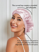 [Light Pink] SilkSilky-UK Sleep Cap 003