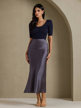 [Dark Gray] SilkSilky-UK Skirt 005