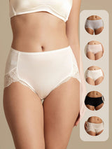 [White] SilkSilky-UK Silk Knitted Panty 001