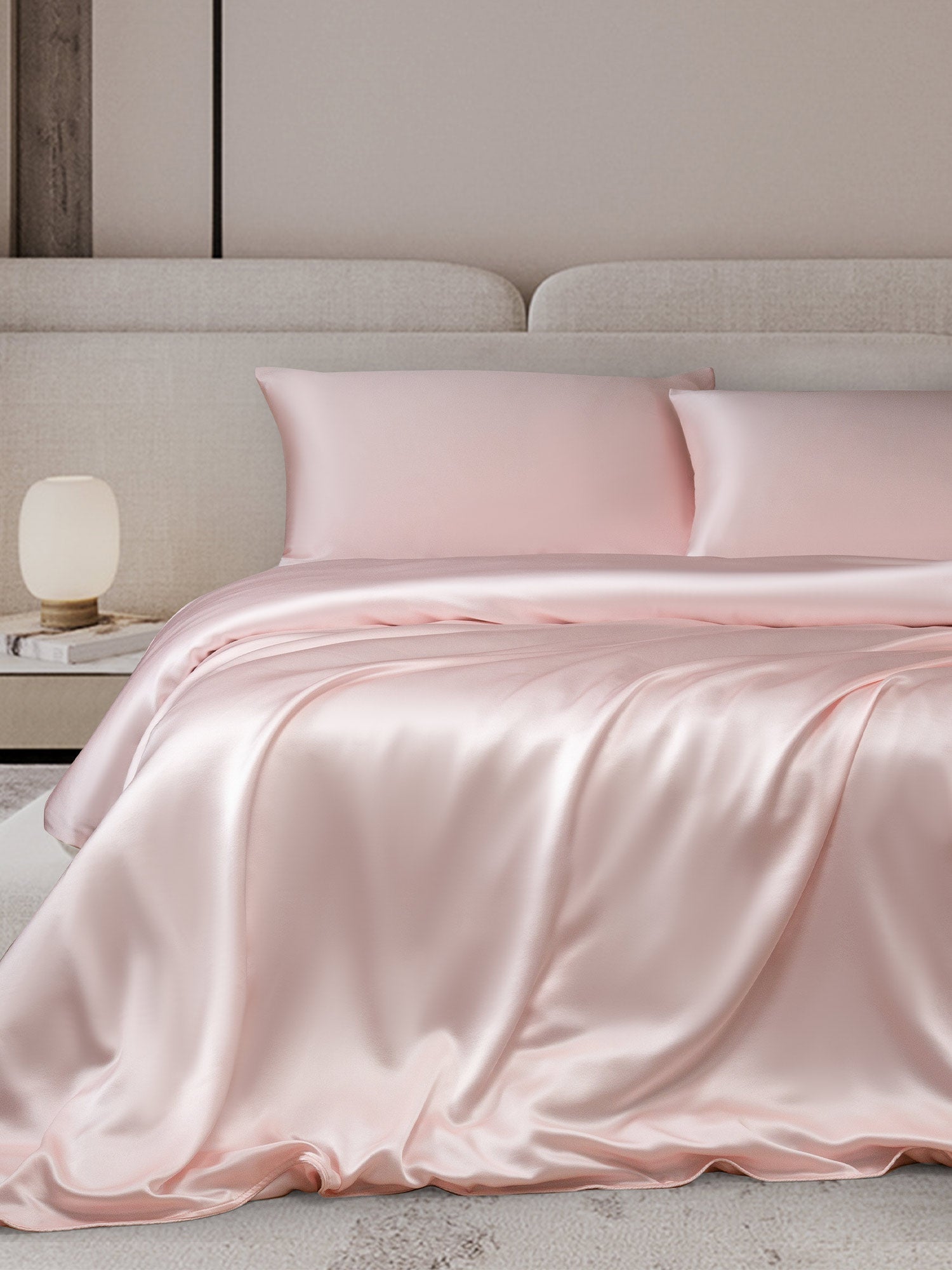 [Pink] SilkSilky-UK 19Momme Bed Linen Set 001