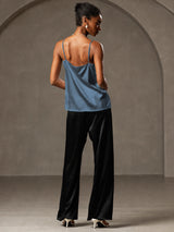 [Real Teal] SilkSilky-UK Spaghetti Strap Camisole 006