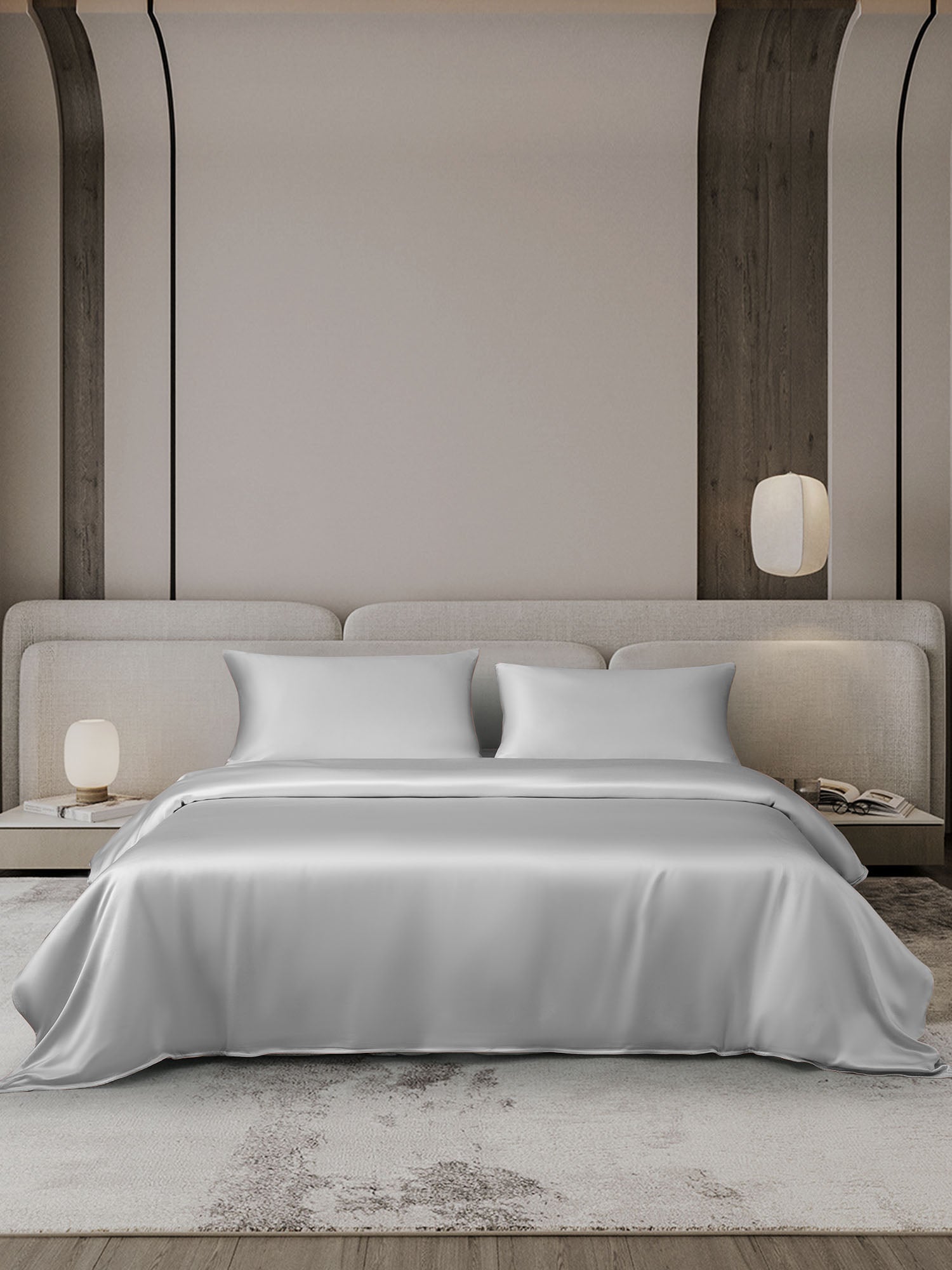 [Silver] SilkSilky-UK 19Momme Bed Linen Set 002