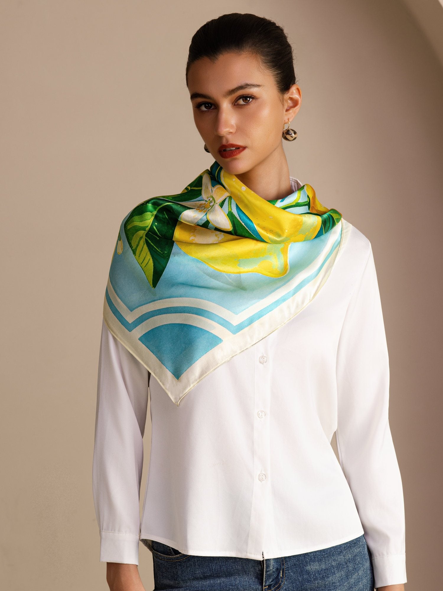[Blue Lemon] SilkSilky-UK Scarf 002