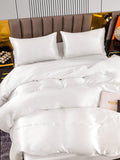 SilkSilky UK 22Momme Pure Silk Bedding Set White 005