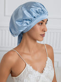 SilkSilky-UK Pure Silk Sleep Cap LightBlue 004