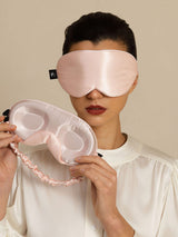 [Pink] SilkSilky-UK Sleep Mask 001