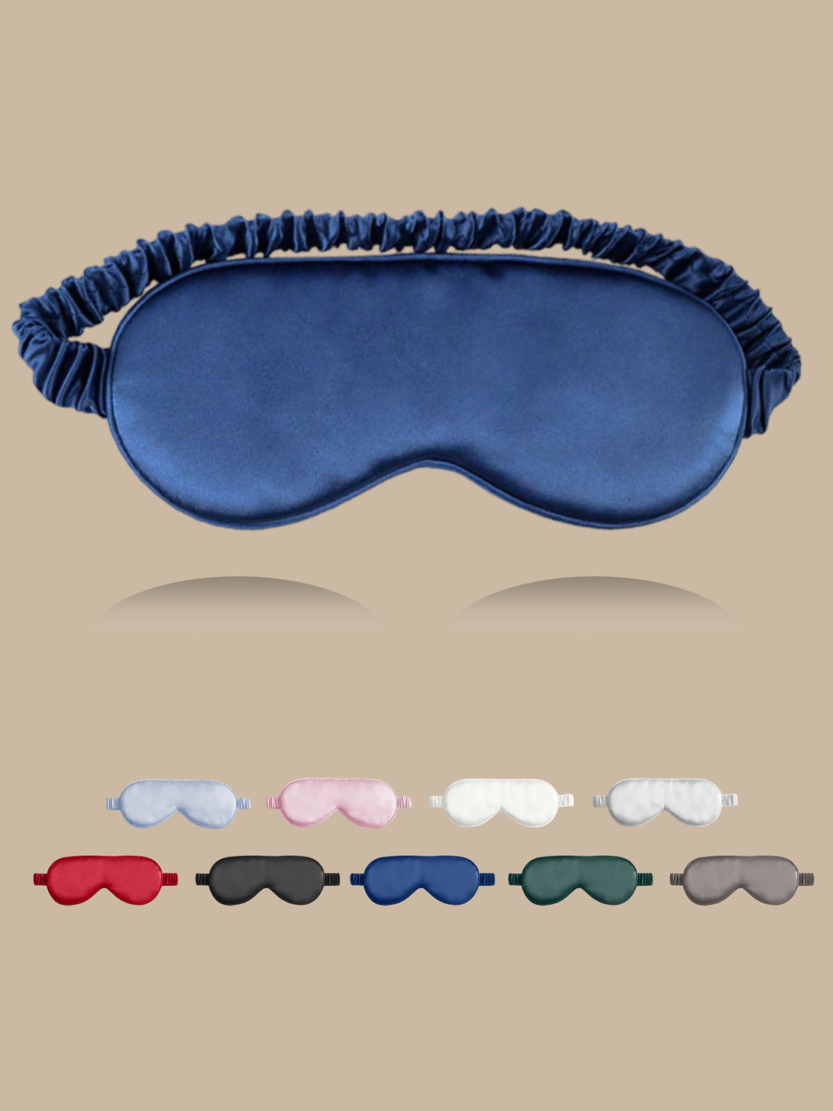 [Dark Blue] SilkSilky-UK 19Momme Pure Silk Eye Mask 001
