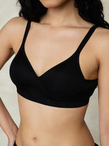 [Black] SilkSilky-UK Silk Jersey Bra 002