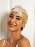 SilkSilky-UK Pure Silk Sleep Cap Champagne 001