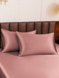 SilkSilky UK 30Momme Pure Silk Pillowcase PaleMauve 003