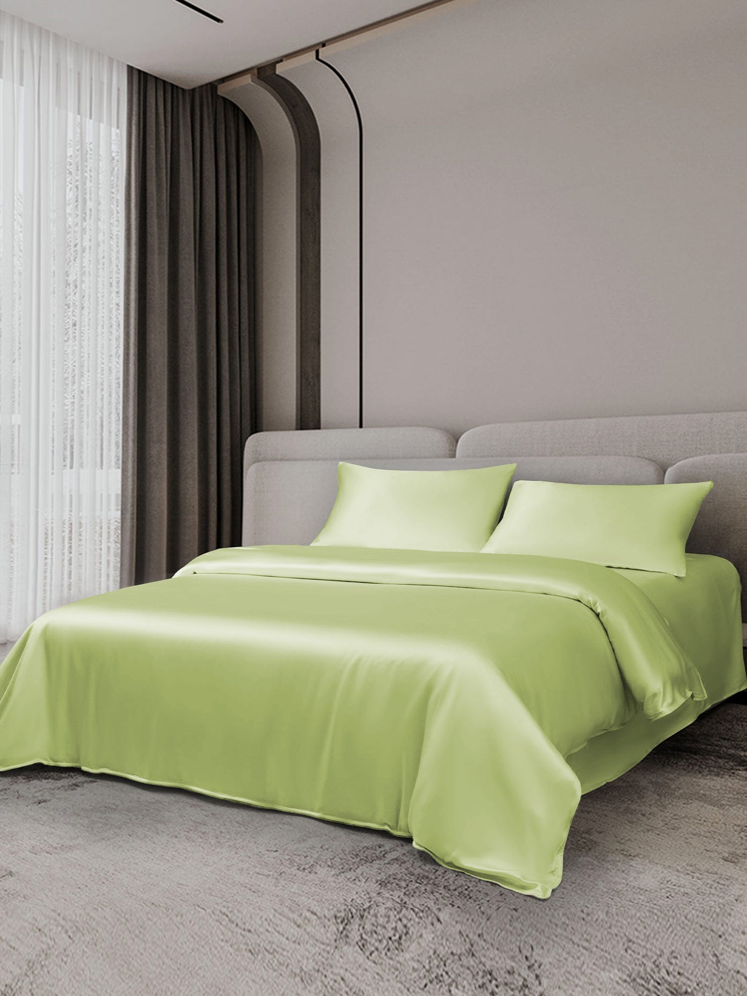 [Mint Green] SilkSilky-UK 19Momme Bed Linen Set 002