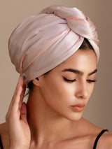 [Light Pink] SilkSilky-UK Hair Towel Wrap 003