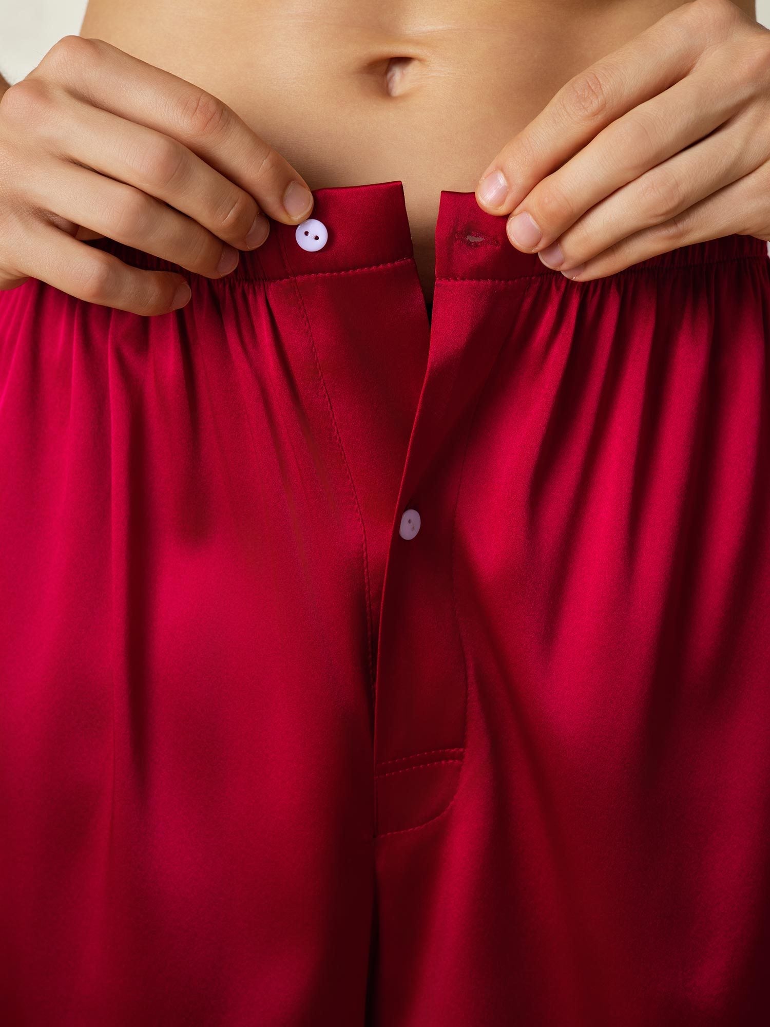 [Wine] SilkSilky-UK Pure Silk Mens Sleep Bottoms 007