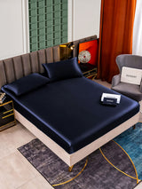 [Dark Blue] SilkSilky-UK 25Momme Bed Linen Set 001