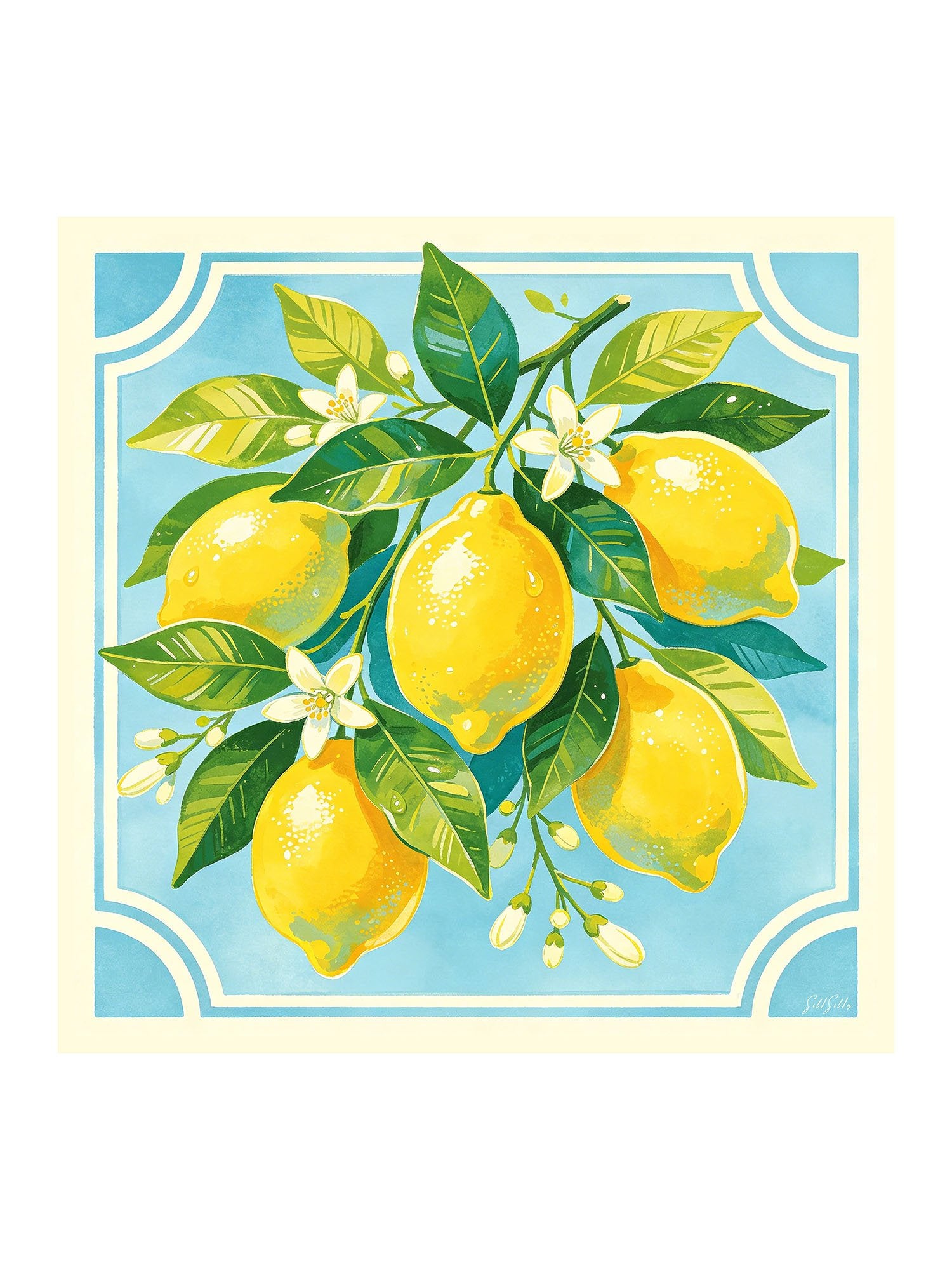 [Blue Lemon] SilkSilky-UK Scarf 001