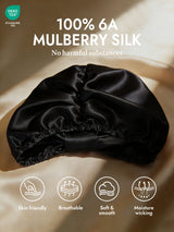 [Black] SilkSilky-UK Sleep Cap 002