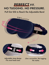 [Dark Blue] SilkSilky-UK 22Momme Sleep Mask 004