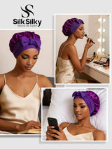 [Purple] SilkSilky-UK Sleep Cap 005