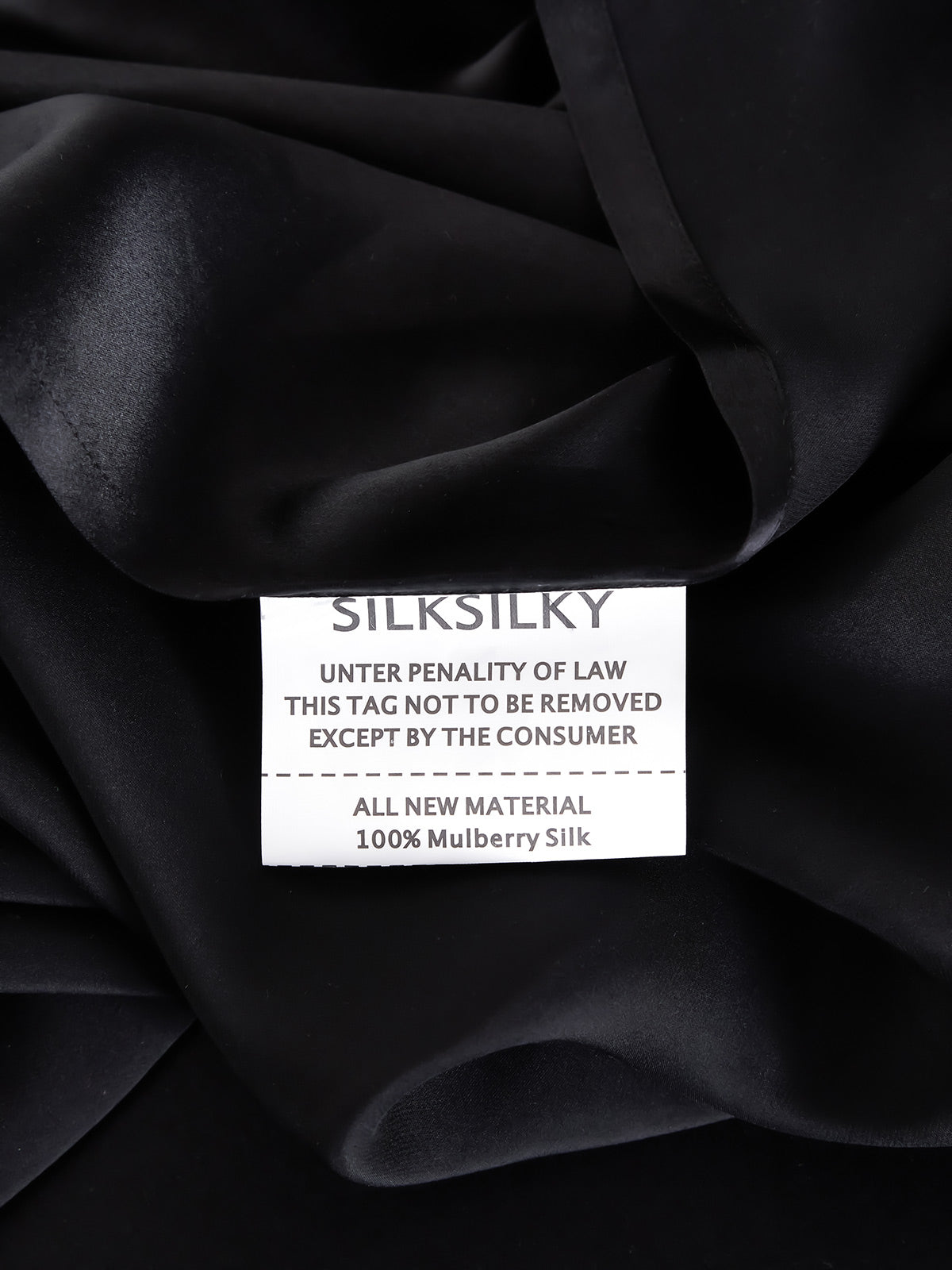 [Black] SilkSilky-UK 19Momme Pure Silk Bedding Set 008