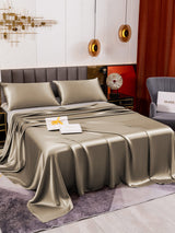 [Khaki] SilkSilky-UK 19Momme Bed Linen Set 003