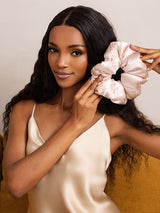 [Pink] SilkSilky-UK Scrunchie 003