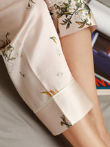 [Light Pink] SilkSilky-UK Pure Silk Womens Pajamas 007