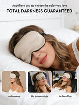 [Beige] SilkSilky-UK Sleep Mask 006