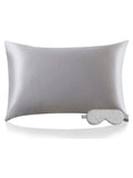 SilkSilky UK 22Momme Pure Silk Pillowcase Set Silver 001