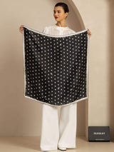 [Black] SilkSilky-UK Scarf 005