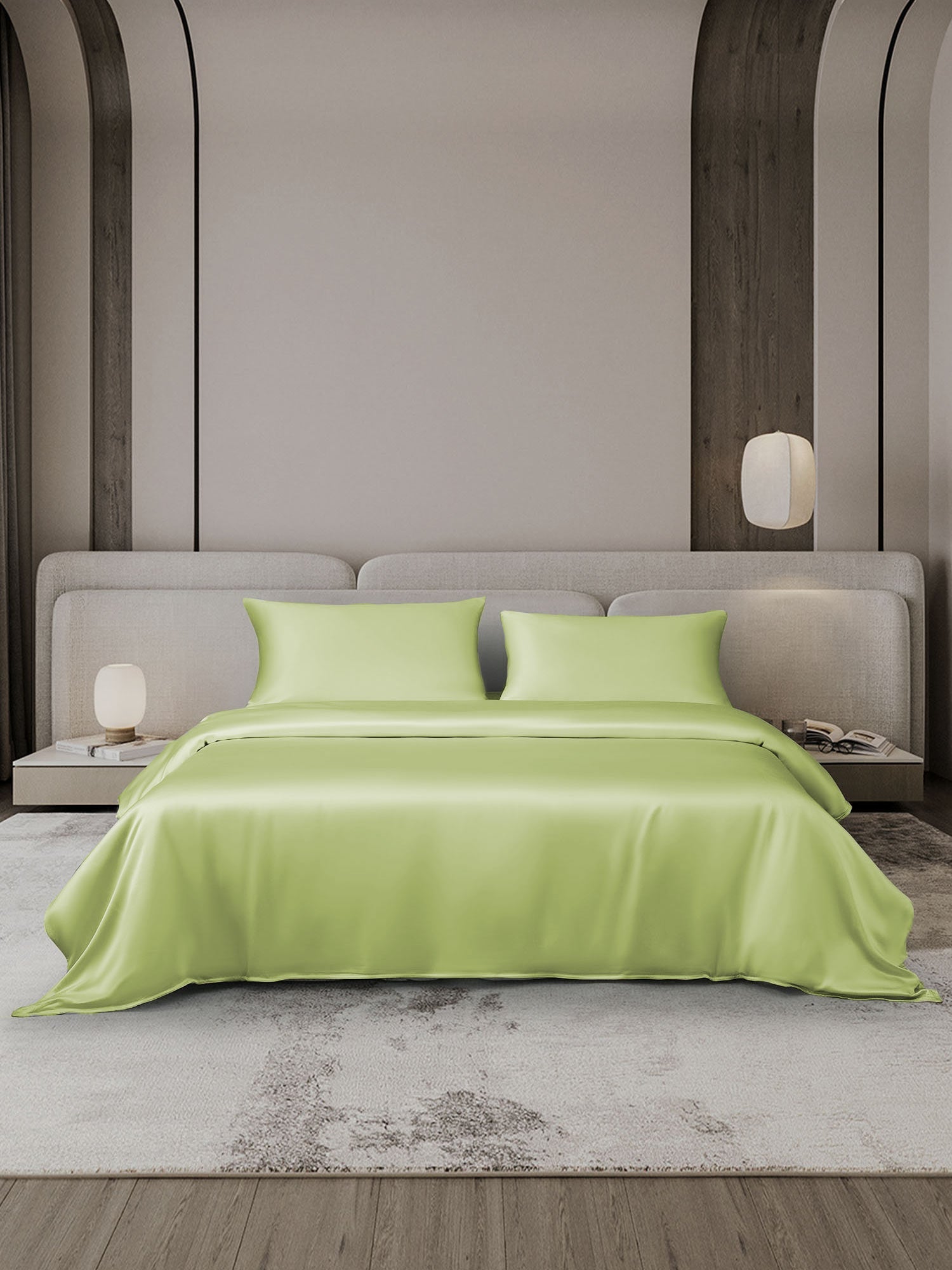 [Mint Green] SilkSilky-UK 19Momme Bed Linen Set 002