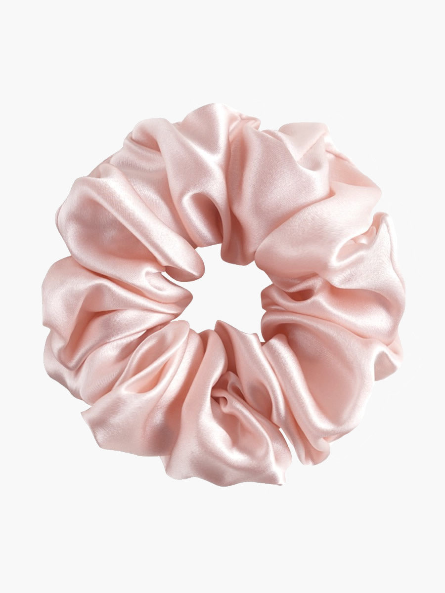 SilkSilky-UK 19Momme Pure Silk Scrunchie LightPink 004