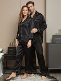 SilkSilky UK Pure Silk Long Sleeve Couple Black 003