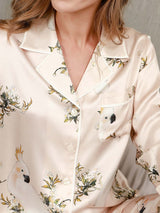 [Light Pink] SilkSilky-UK Pure Silk Womens Pajamas 006