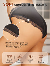 [Black] SilkSilky-UK 100% Silk Jersey Panty 005