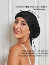 [Black] SilkSilky-UK Sleep Cap 003