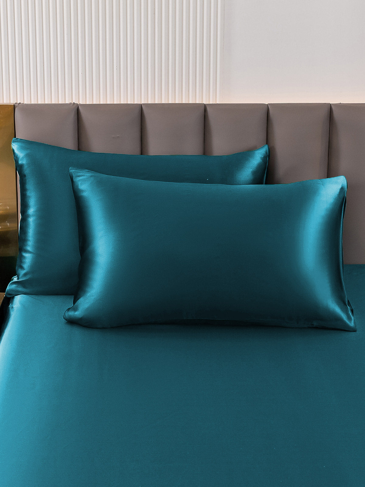 SilkSilky UK 22Momme Pure Silk Pillowcase Teal 001